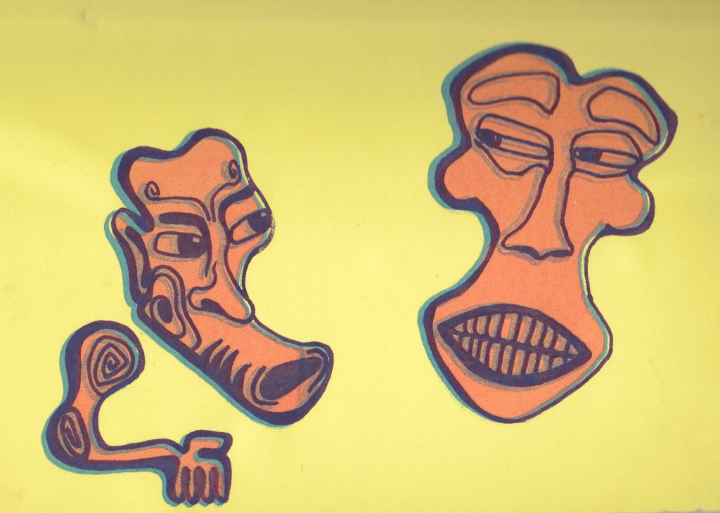 Faces Screenprint